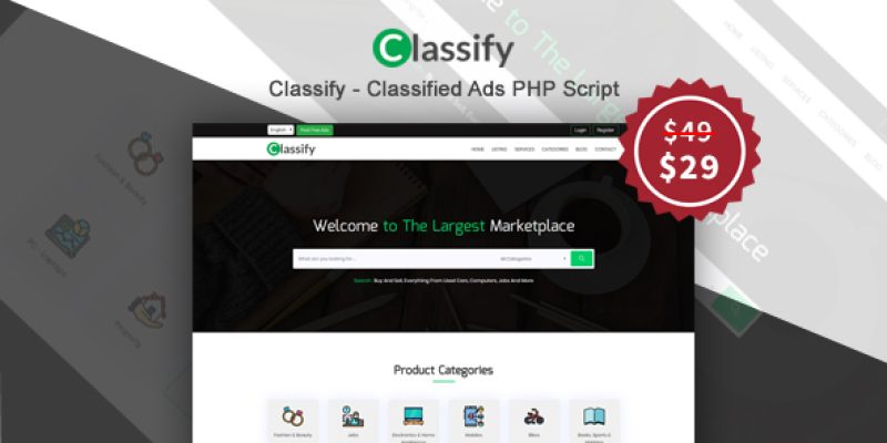 Classify – Classified Ads PHP Script