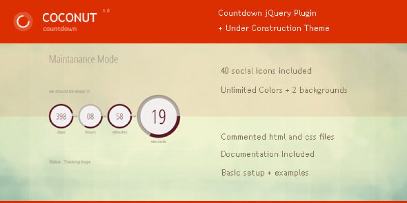 Coconut – Jquery Countdown Plugin