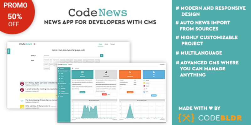 Code News – News Web App for Developers with CMS