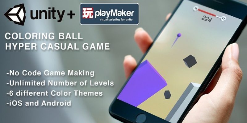 Coloring Ball – Unity and Playmaker Template