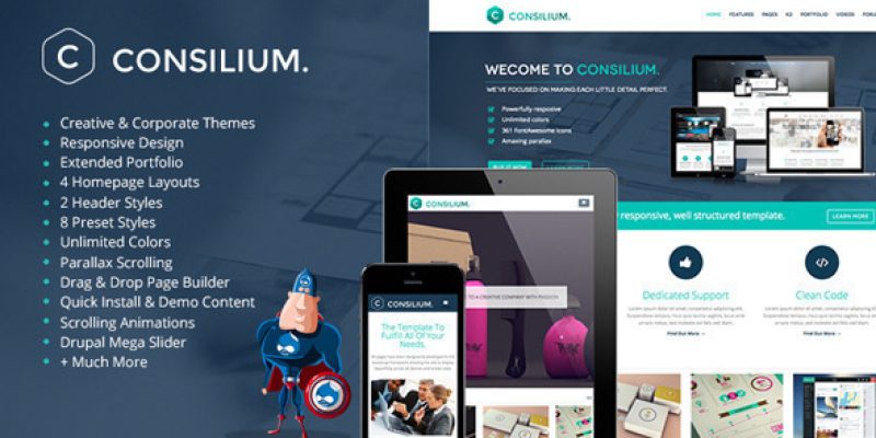 Consilium – Multipurpose Creative Drupal Theme