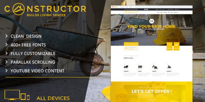 Constructor | Building Company Muse Template