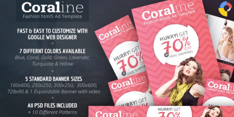 Coraline – Fashion HTML5 Ad Template