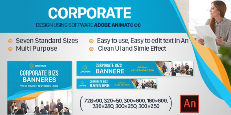 Corporate Banners Ad HTML5 (Animate CC)