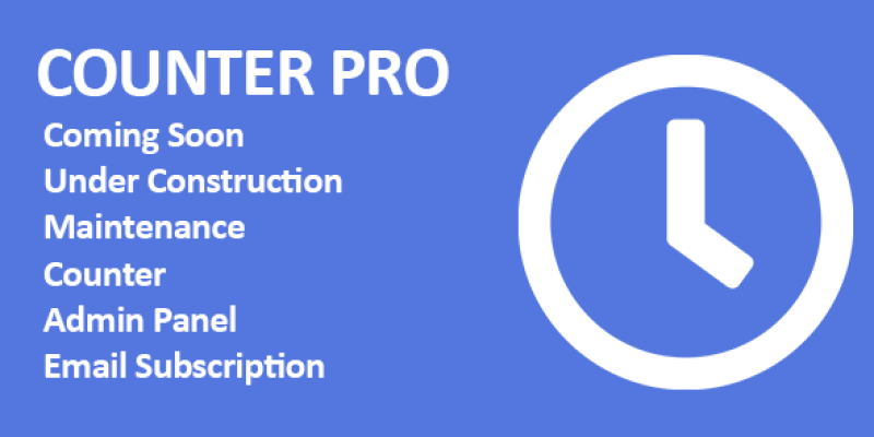 Counter Pro – PHP Coming Soon Counter with Admin Panel