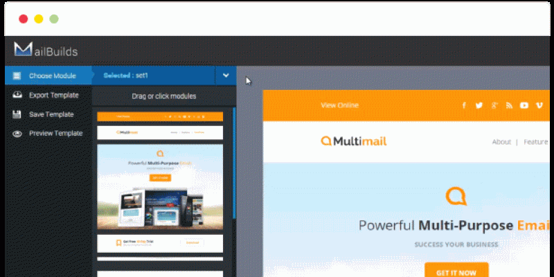 AlphaMail – Responsive Email Template + Online Builder