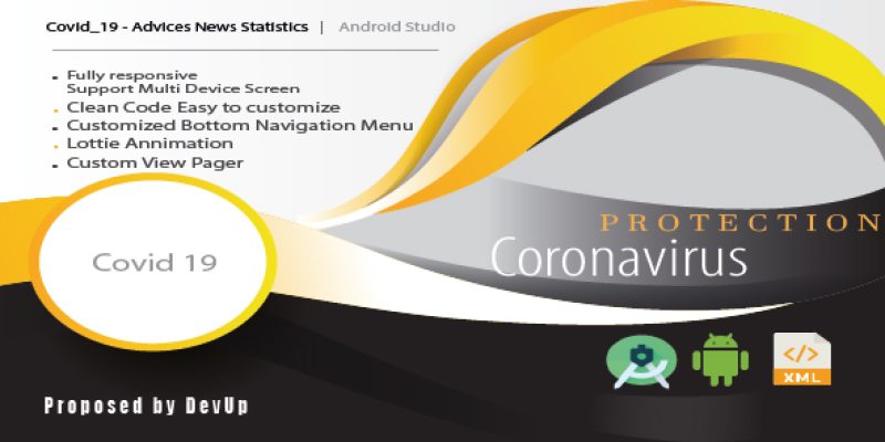 Covid 19 – Advices News Statistics – Android Template UI