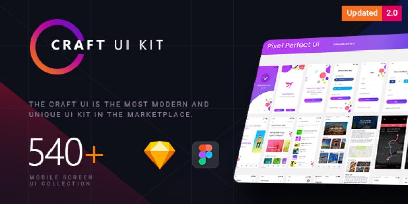 Craft | A Multipurpose and Multi Business Mobile UI Kit