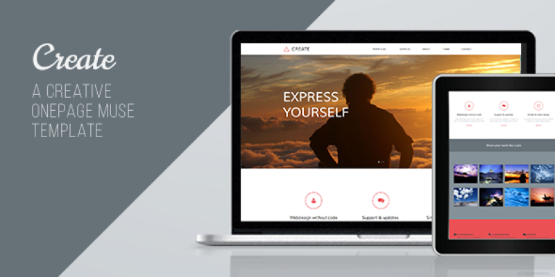Create – One Page Muse Template
