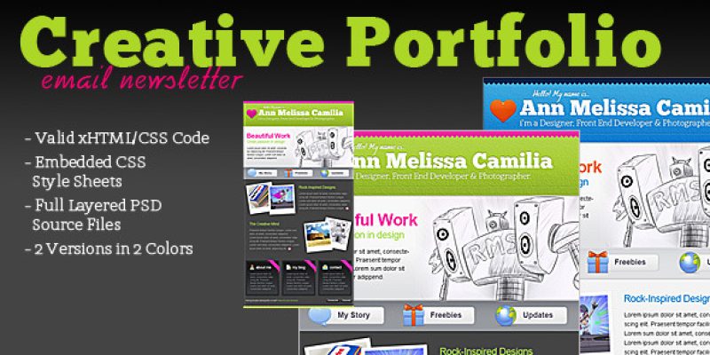 Creative Portfolio HTML Email Template