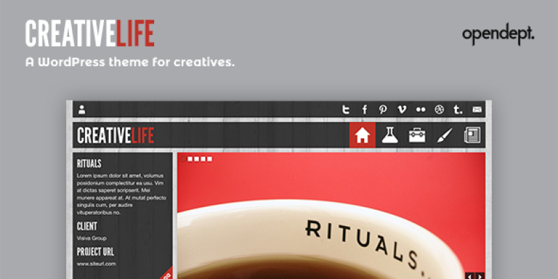 CreativeLife – WordPress Theme For Creatives