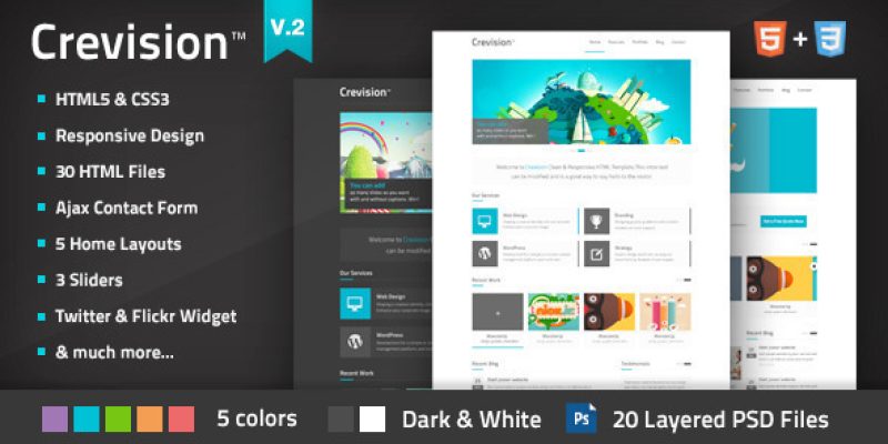 Crevision – Responsive HTML Template