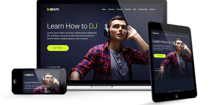 DJBeats – DJ Courses / Scratch School / Music Academy Responsive Muse Template