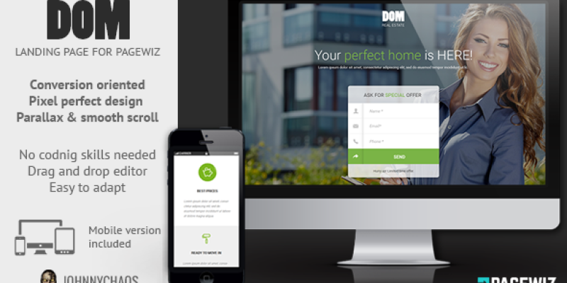 DOM – Real Estate Pagewiz Landing Page