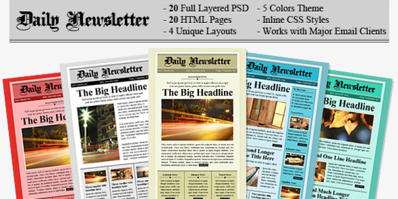 Daily Newsletter HTML Email Template