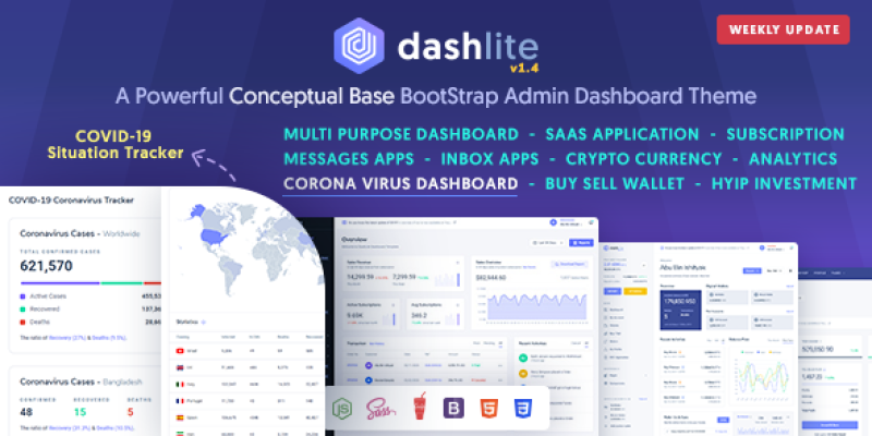 DashLite – Bootstrap Responsive Admin Dashboard Template