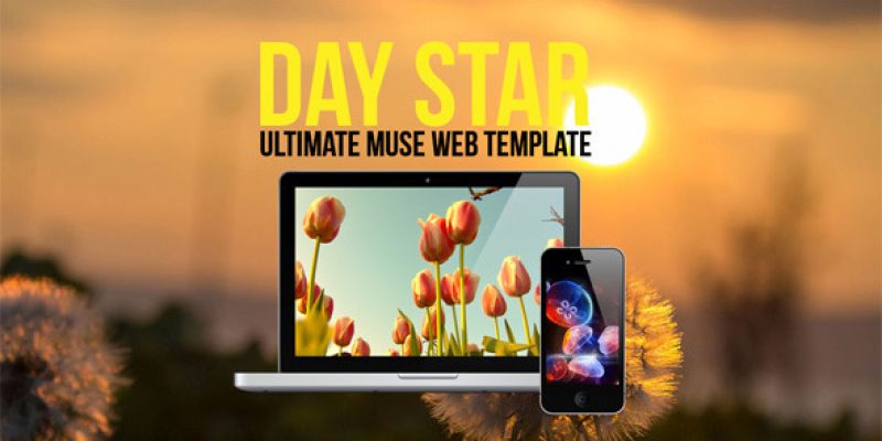 Day Star One Page Muse Template