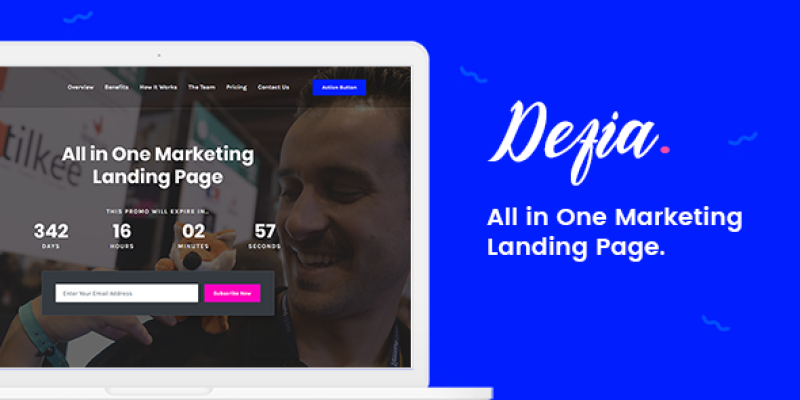 Defia – All In One Marketing Landing Page