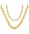 Stylist Gold Plated Brass Chain For Women And Girls/men Pack of 2