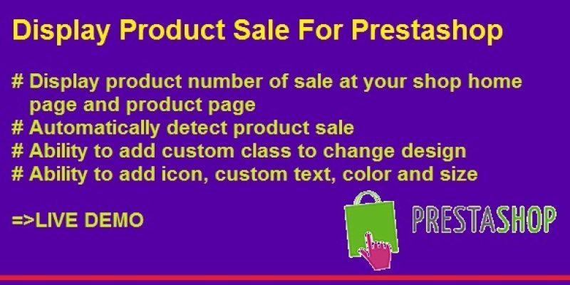 Display Product Number of Sale For Prestashop