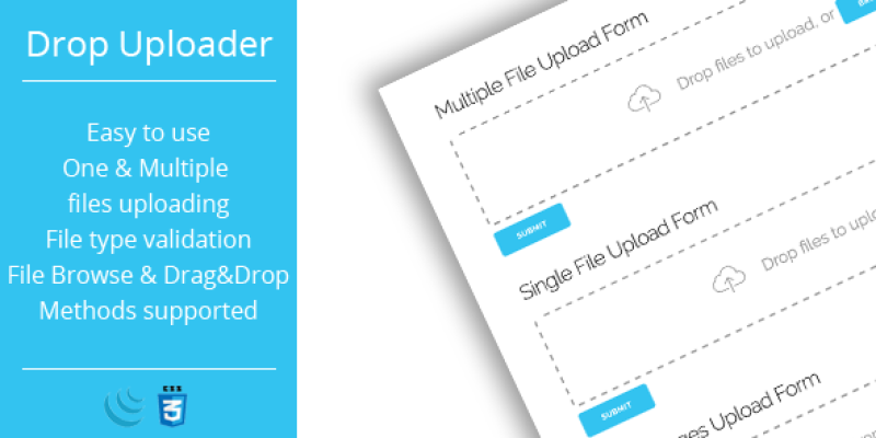 Drop Uploader – Drag&Drop Javascript File Uploader