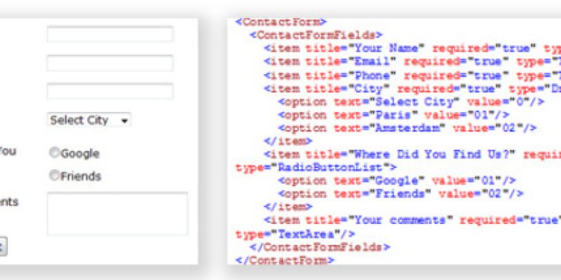 Dynamic Email Form from Xml File