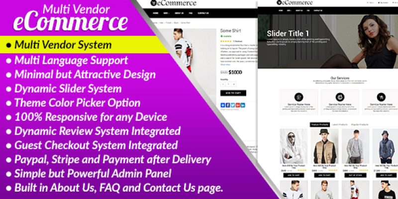 E-Commerce PRO – Multi Vendor Ecommerce Business Management System