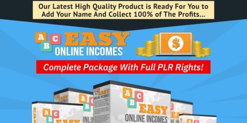 Easy Online Incomes Complete PLR Package