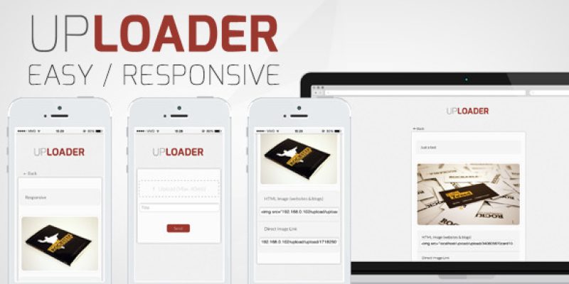 Easy and Responsive Image Uploader