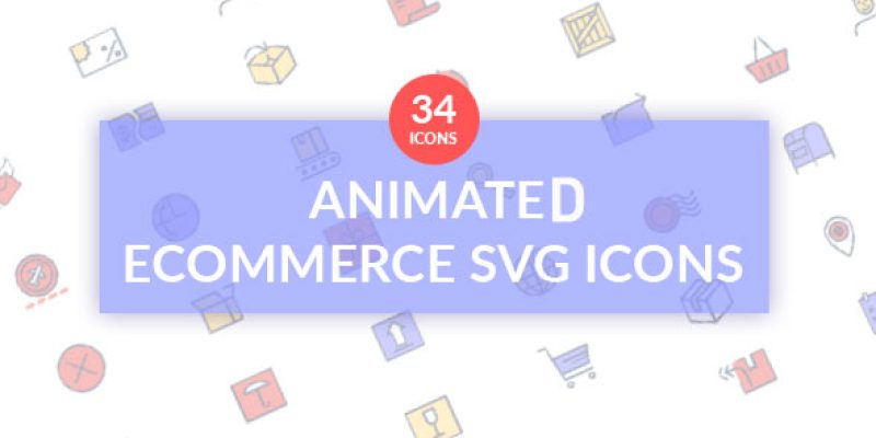 Ecommerce Animated SVG icon set