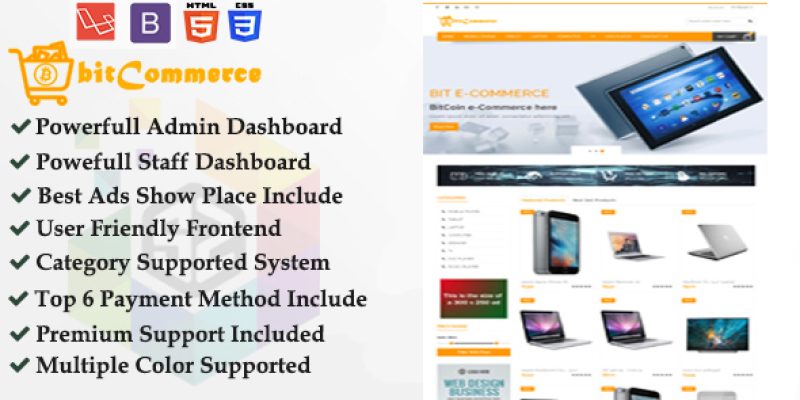 Ecommerce – Cryptocurrency Supported Responsive eCommerce Business Platform
