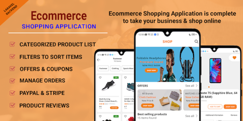 Ecommerce Shopping App – Take Your Shop Online With Android Application