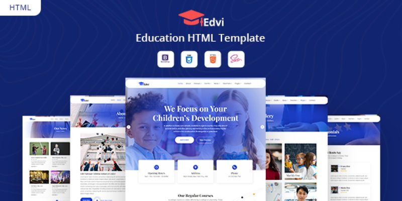 Edvi – Education HTML Template