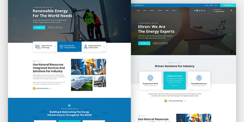 Eltron – Alternative Energy HTML Template