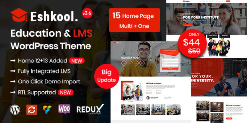 Eshkool – Education WordPress Theme