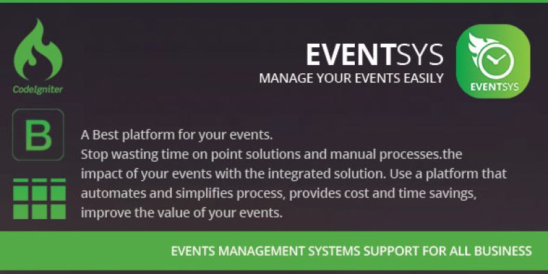 Eventsys & Events Management System