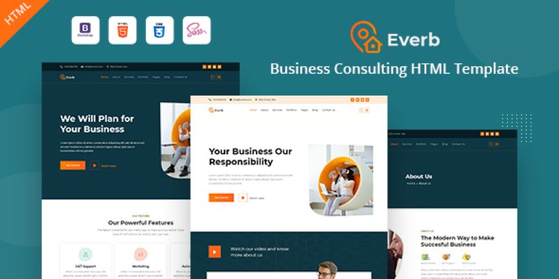 Everb – Business Consulting HTML Template