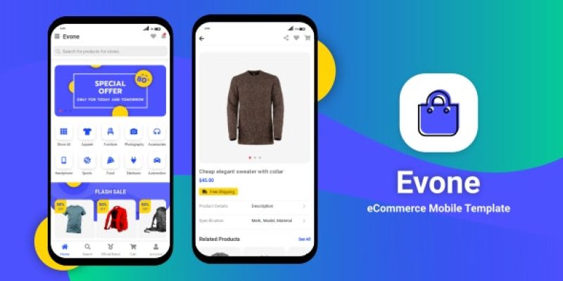 Evone Flutter – eCommerce Shop & Store Mobile Template