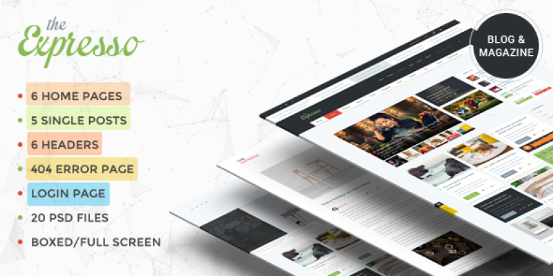 Expresso – A Modern Magazine & Blogging Mura Theme