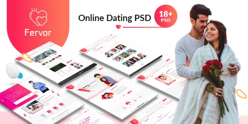Fervor Dating PSD Template