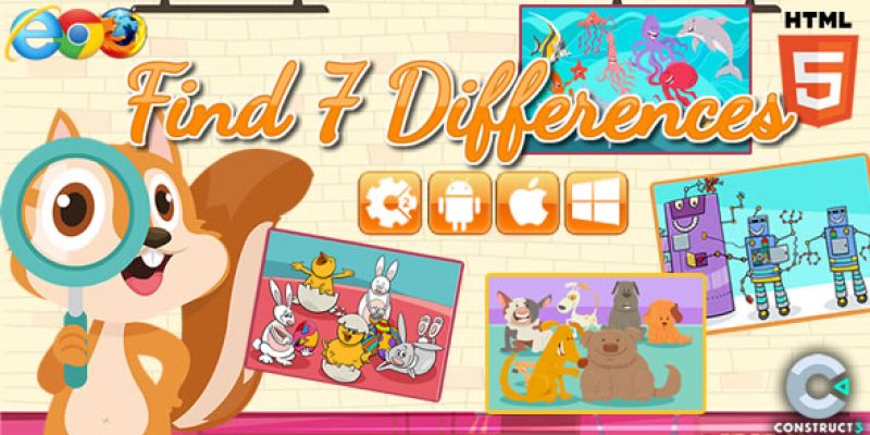 Find differences – HTML5 Game  (CAPX)