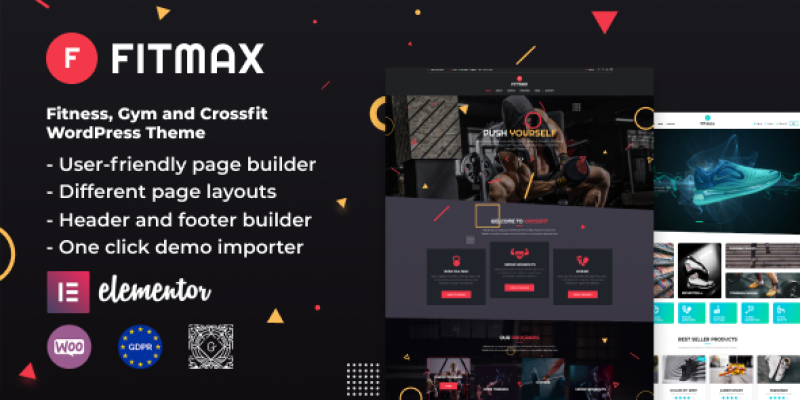 Fitmax – Gym and Fitness WordPress Theme