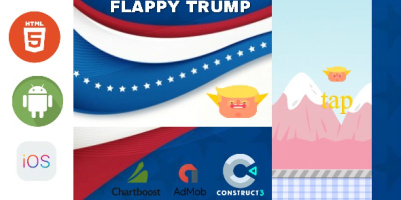 Flappy Trump – HTML5 Game – HTML5 Website