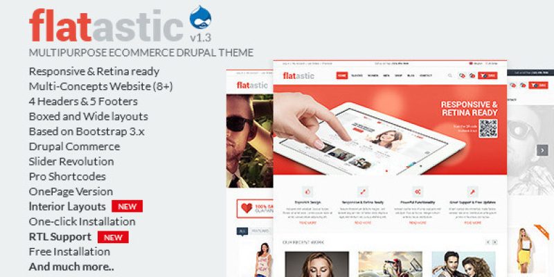 Flatastic – Multipurpose eCommerce Drupal Theme