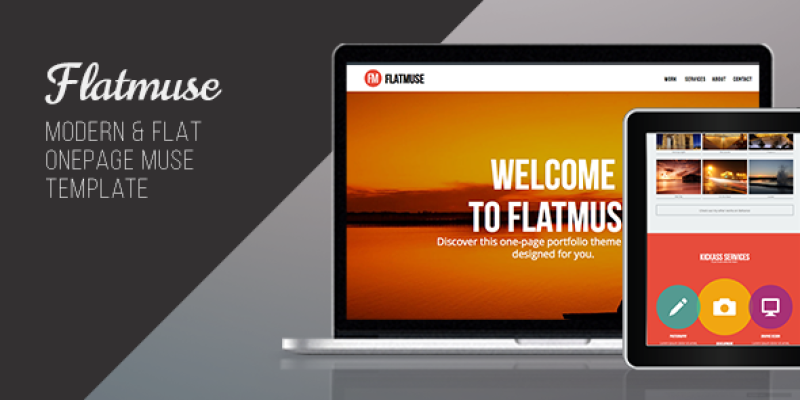 Flatmuse – One Page Muse Template