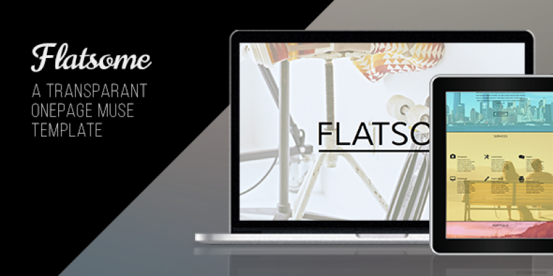 Flatsome – One Page Muse Template