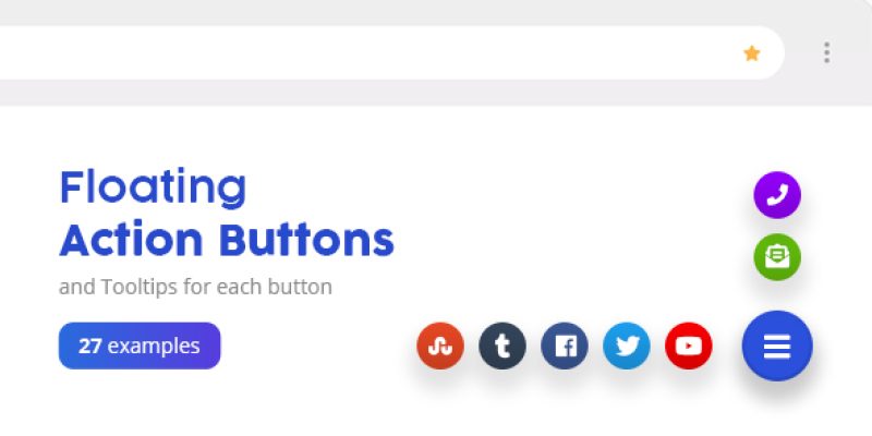 Floating Action Buttons – Pure CSS3