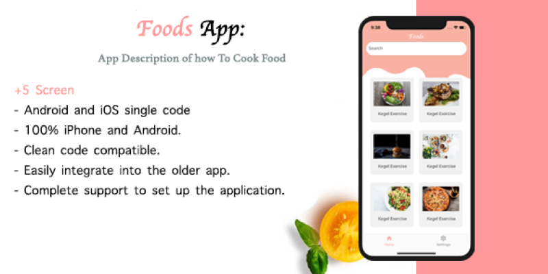 Foods |  Multipurpose React native