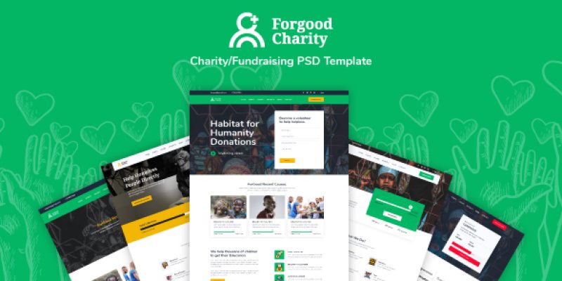 ForGood| Charity/Nonprofit PSD Template