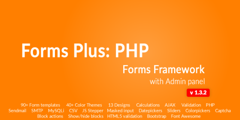 Form Framework with Admin Panel – Forms Plus: PHP